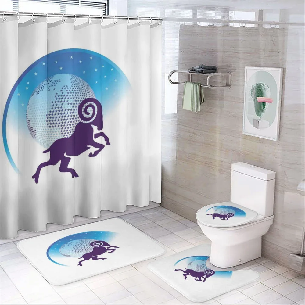 Globe Stars Goat — 4-Piece Bathroom Set preview