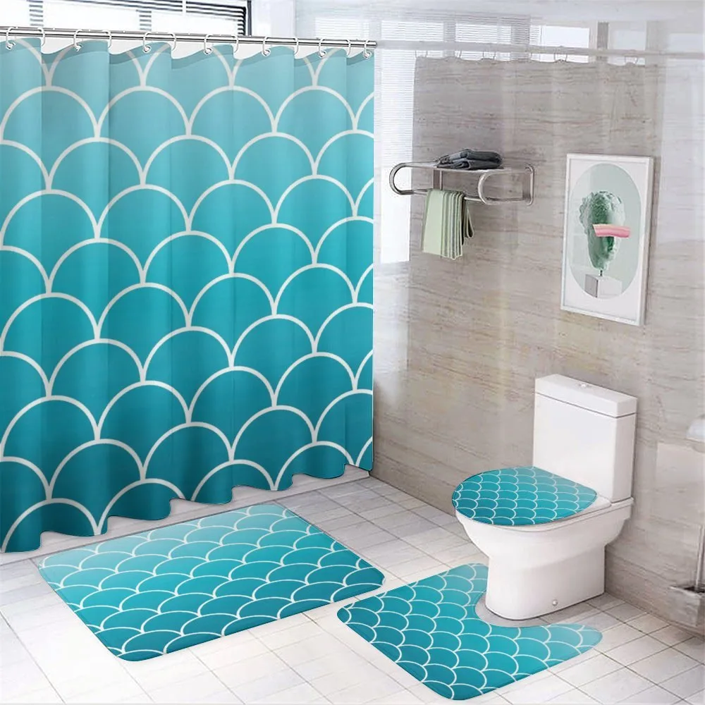 Mermaid Tail Squama — 4-Piece Bathroom Set preview