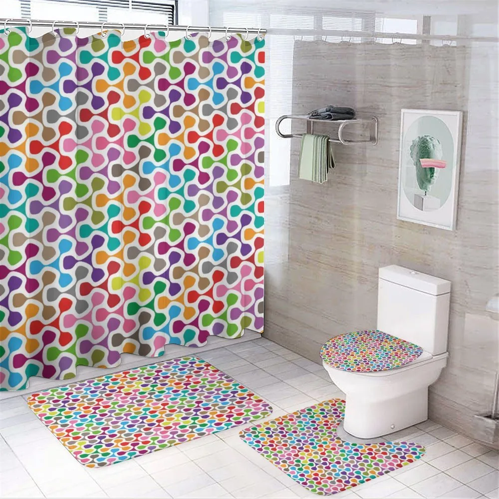 Trippy Colored — 4-Piece Bathroom Set preview