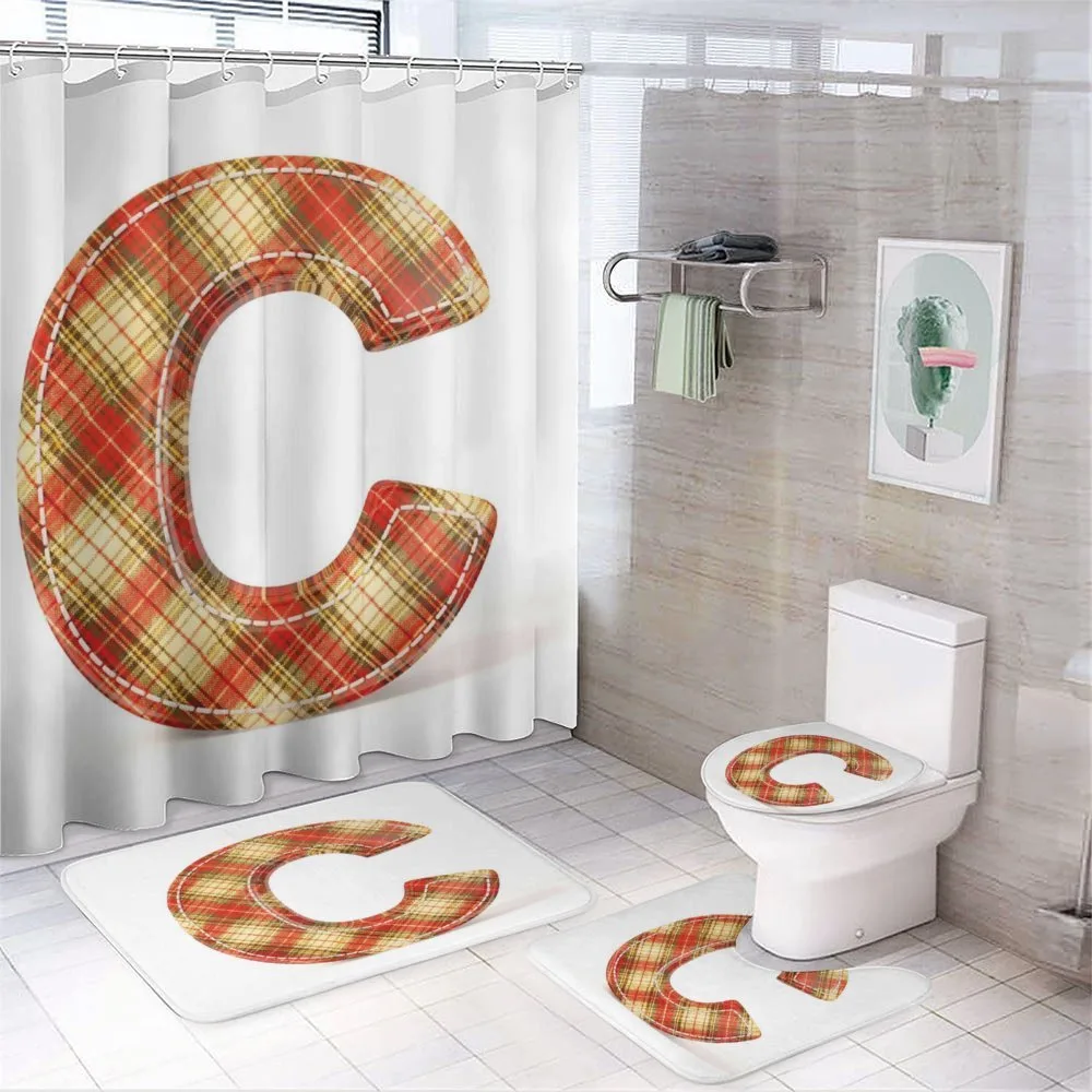 Vintage Sewing Typeset — 4-Piece Bathroom Set preview