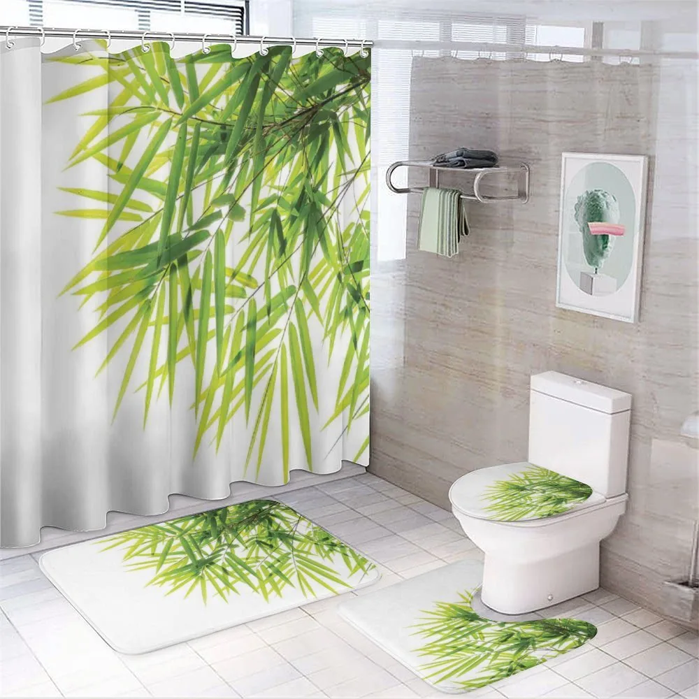 Bamboo Leaf Peace — 4-Piece Bathroom Set preview
