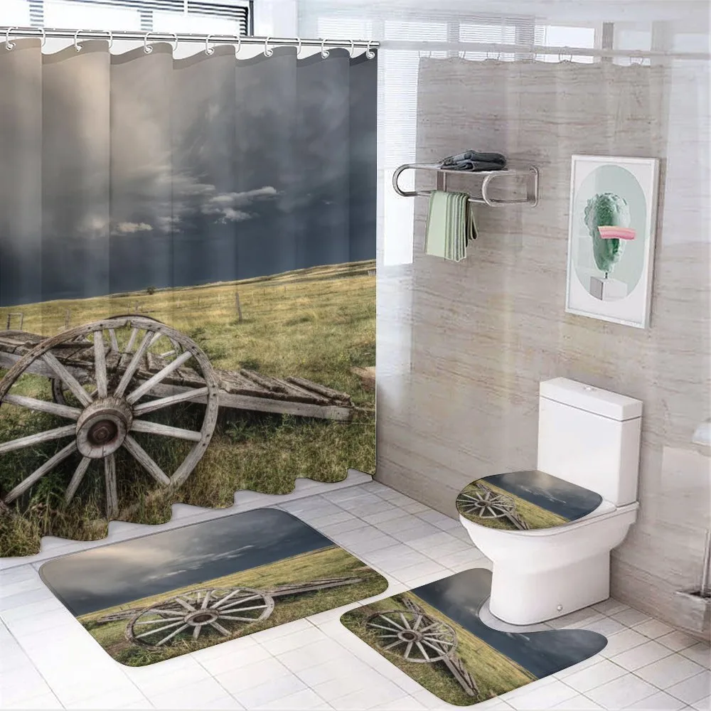 Cart Clouds — 4-Piece Bathroom Set preview