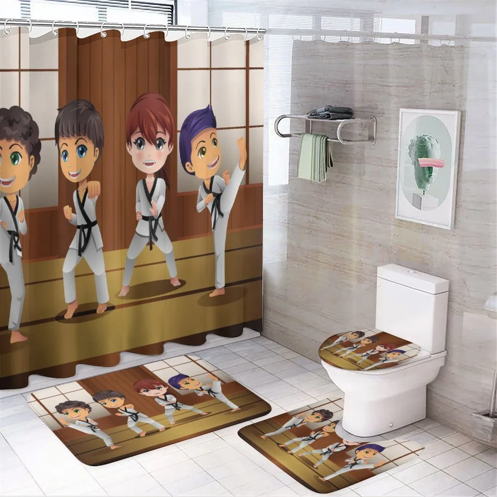 Children Martial Arts Dojo — 4-Piece Bathroom Set preview