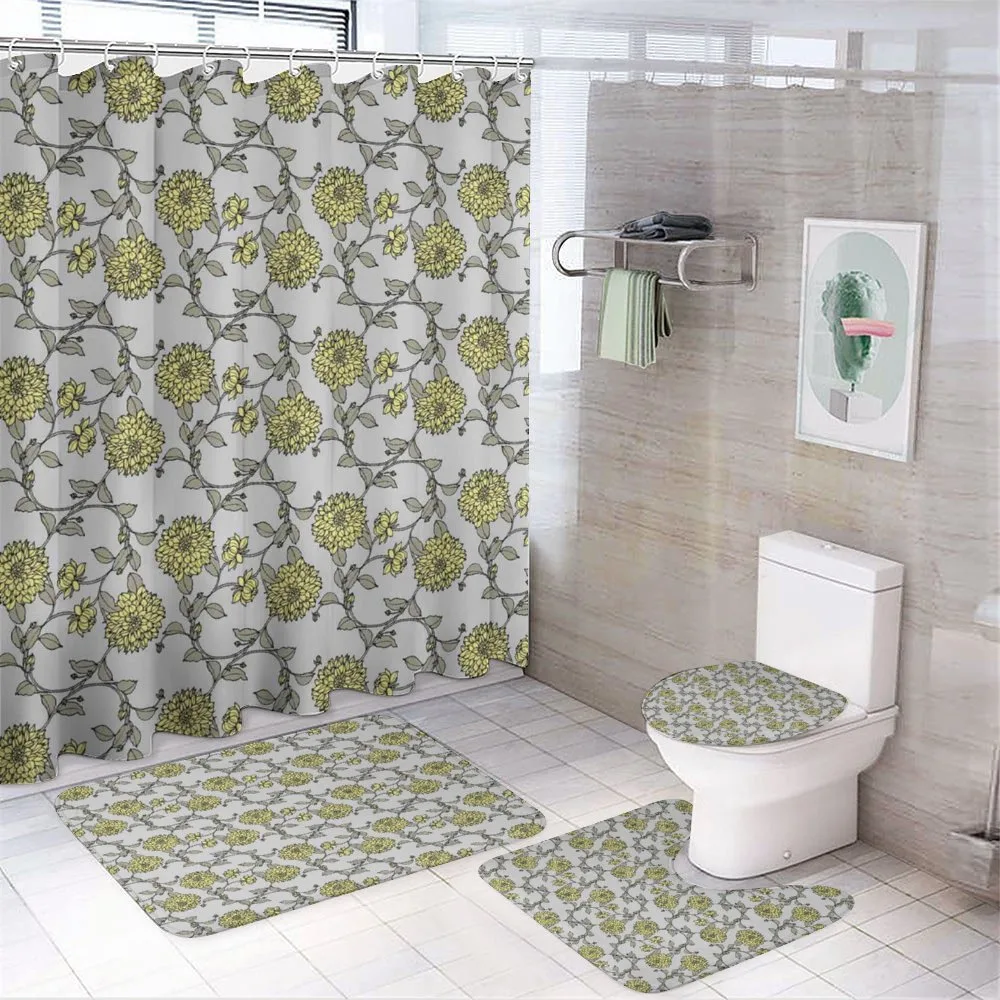 Chrysanthemum Style — 4-Piece Bathroom Set preview