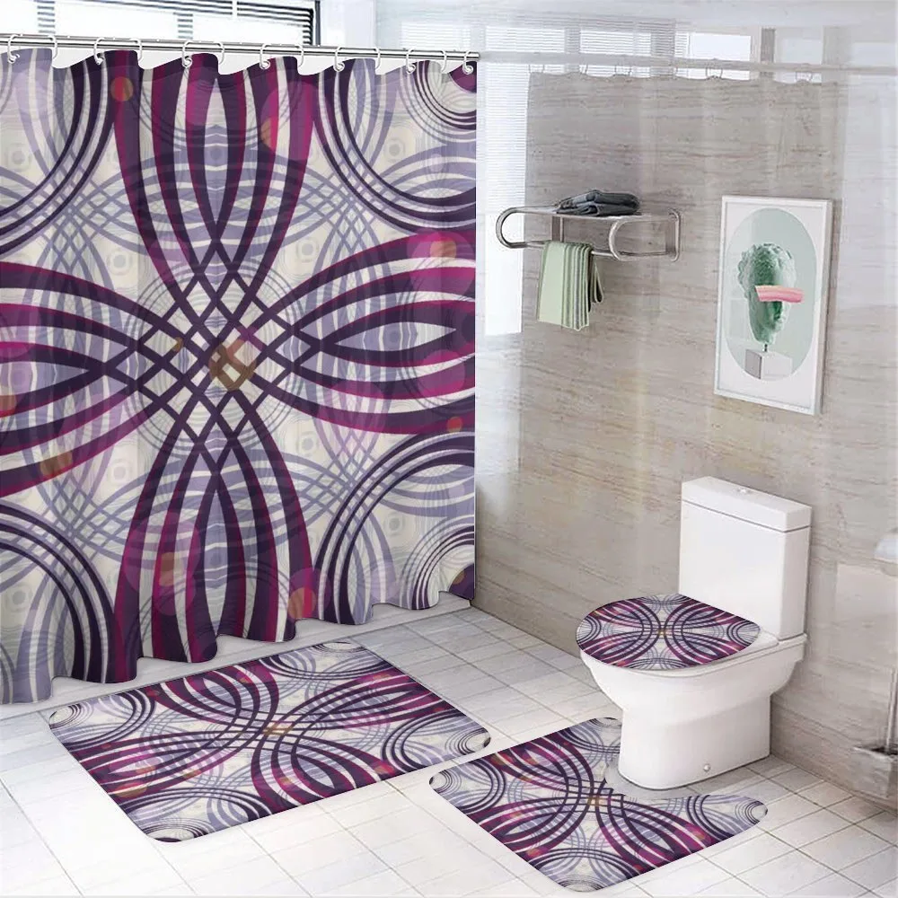 Groovy Geometric — 4-Piece Bathroom Set preview
