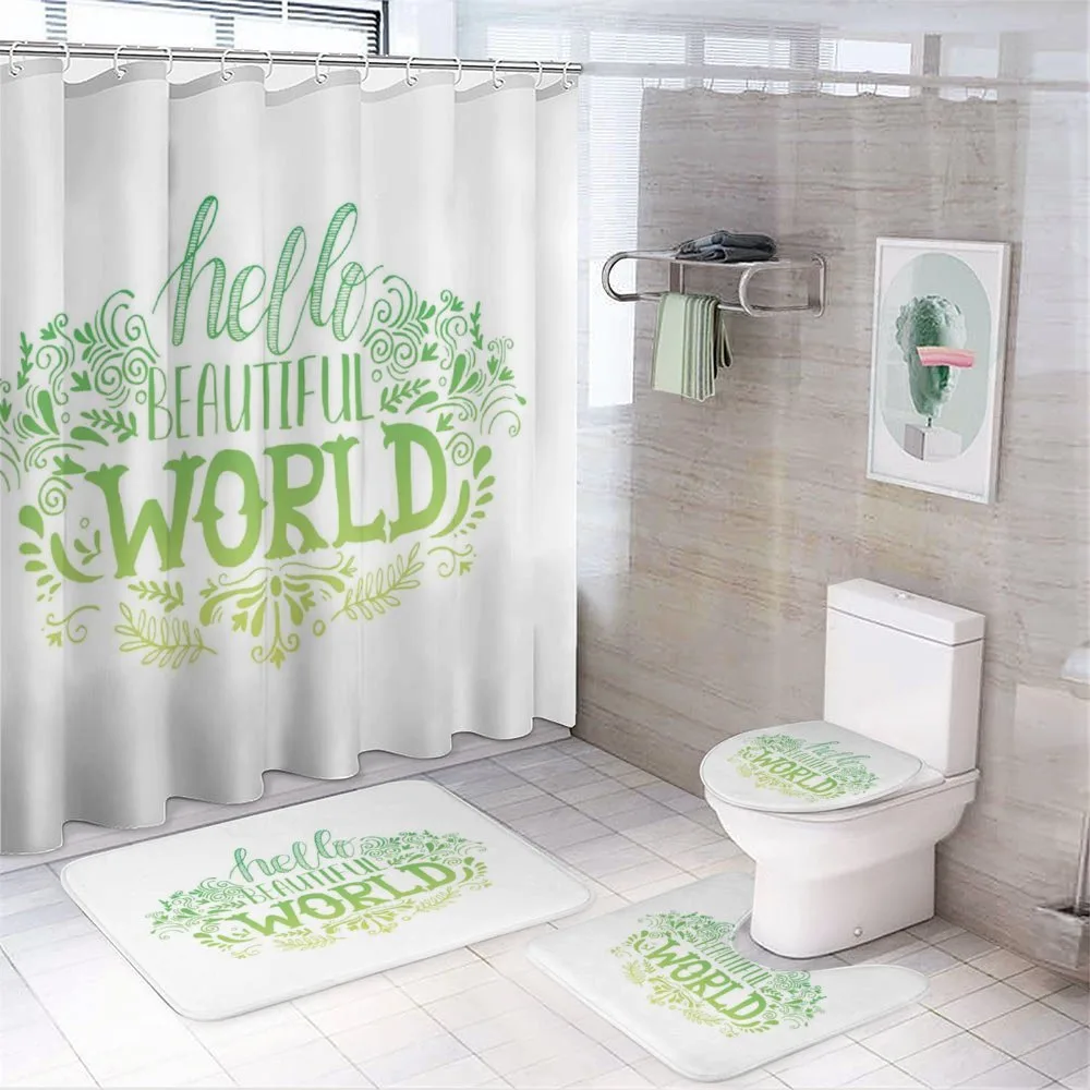 Hello World 4-Piece Bathroom Set product video