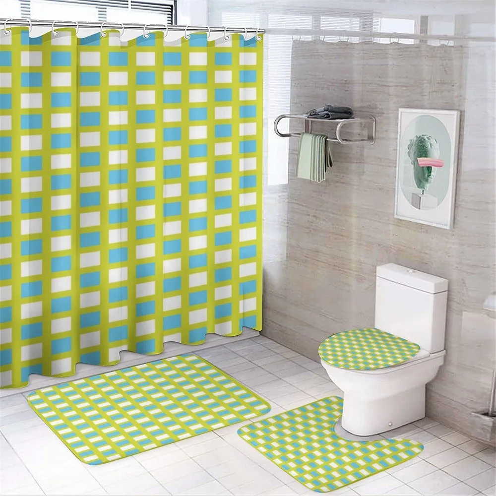 Square Elements Ornament — 4-Piece Bathroom Set preview