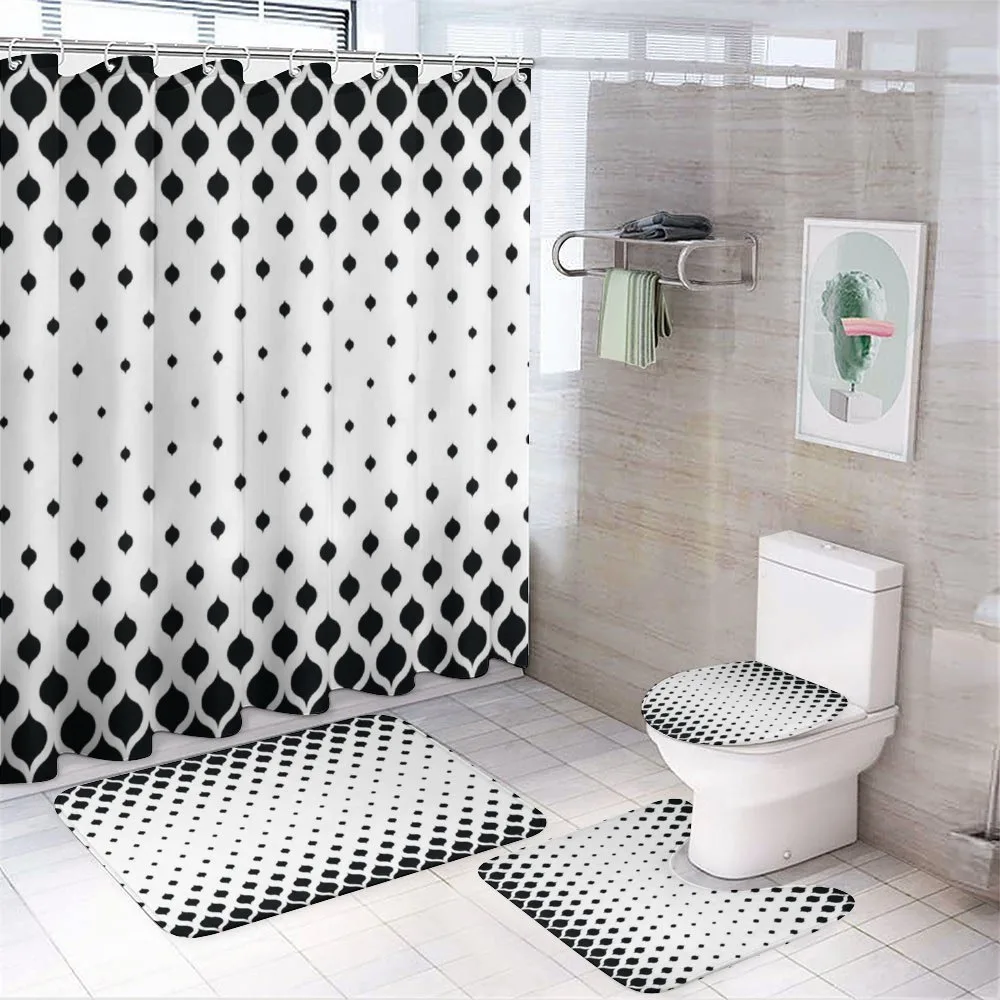 Victorian Fashion Shapes — 4-Piece Bathroom Set preview