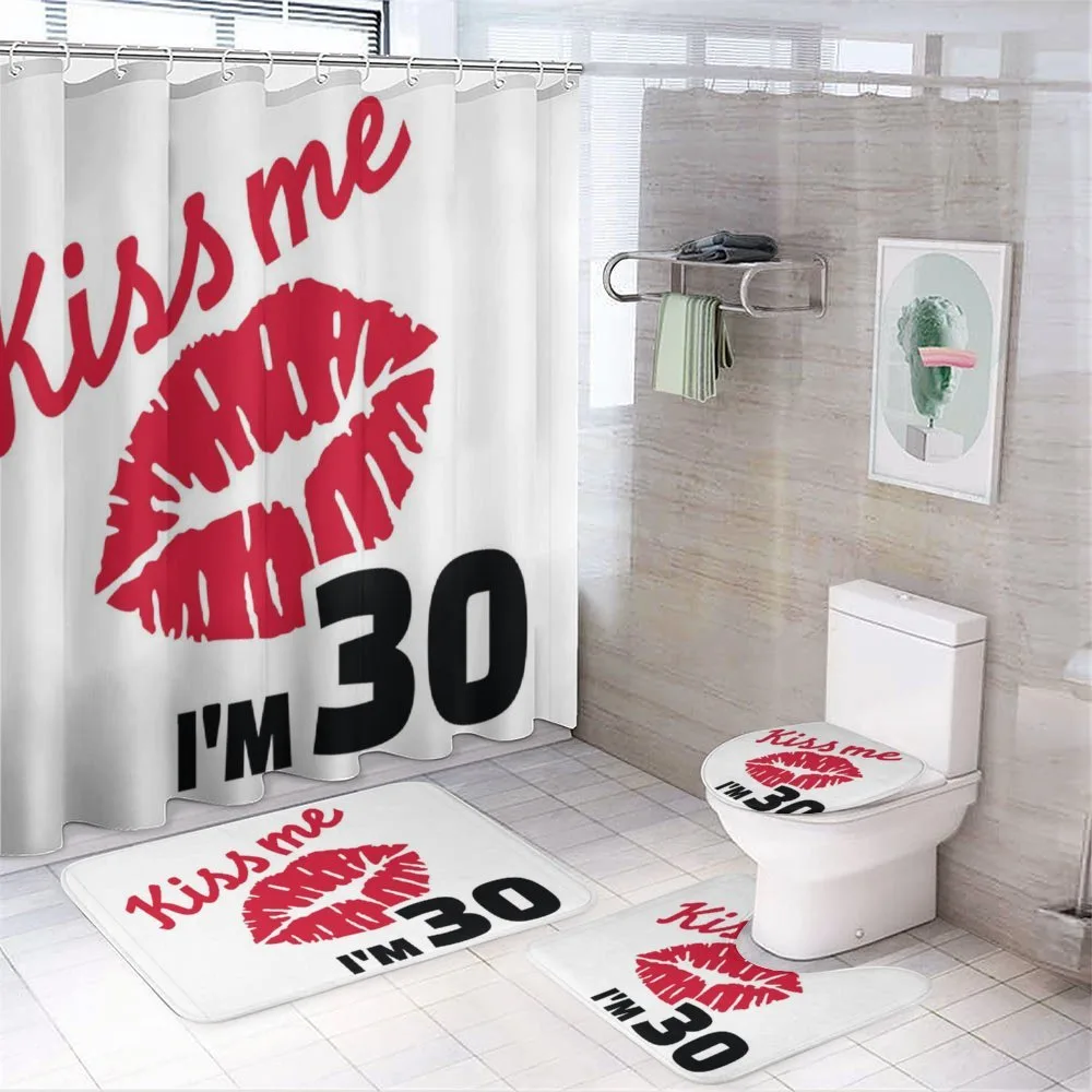 30th Birthday Kiss — 4-Piece Bathroom Set preview