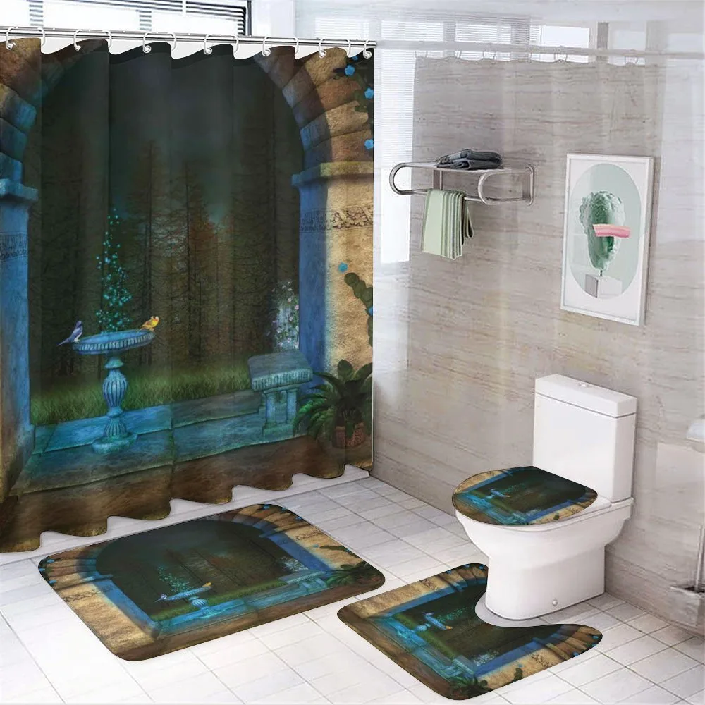 Dark Fairytale Forest — 4-Piece Bathroom Set preview
