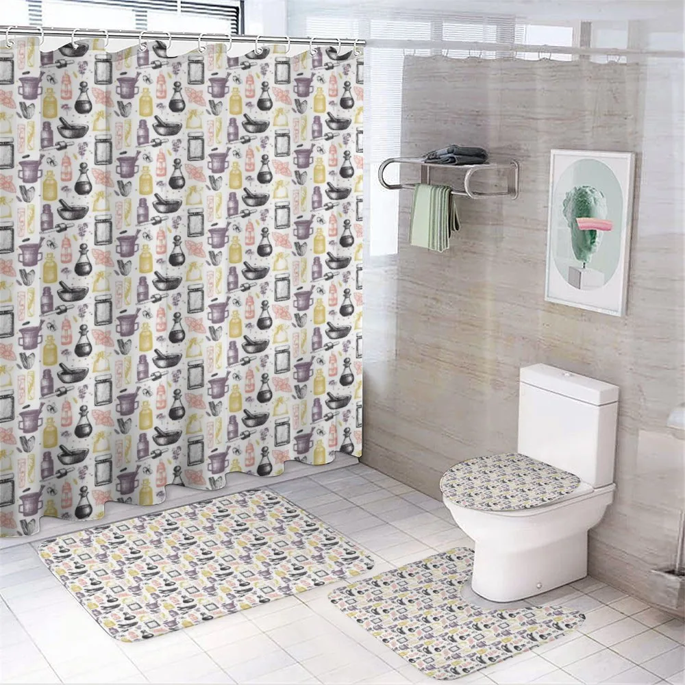 Floral Perfume Ingredients — 4-Piece Bathroom Set preview