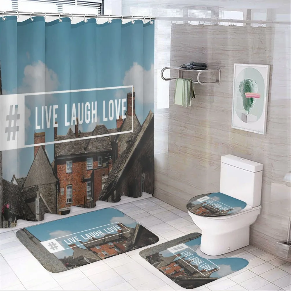Hashtag Words — 4-Piece Bathroom Set preview
