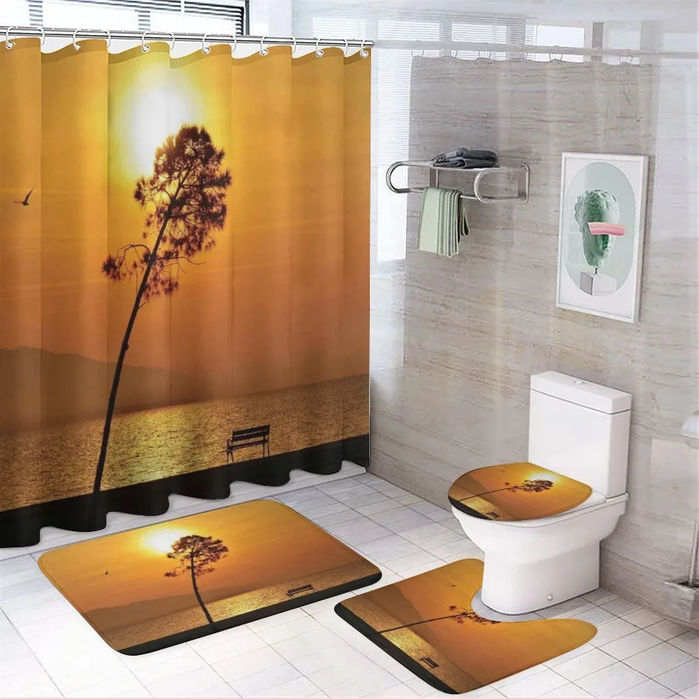 Romantic Sunset Twilight — 4-Piece Bathroom Set preview