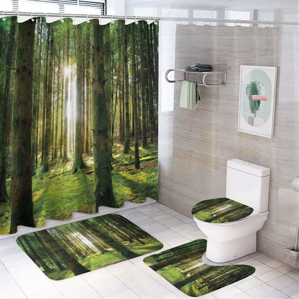 Sunny Day in the Forest — 4-Piece Bathroom Set preview