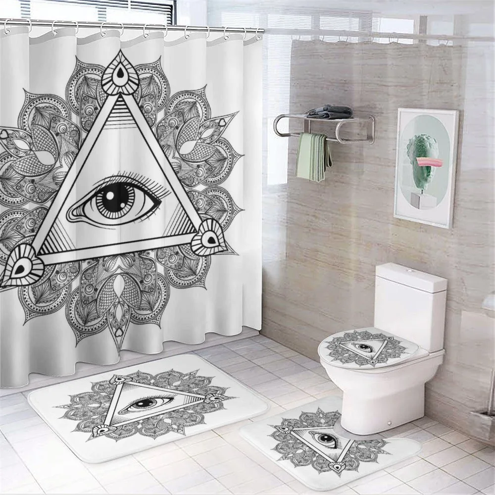 Vintage Tattoo Boho Occult — 4-Piece Bathroom Set preview