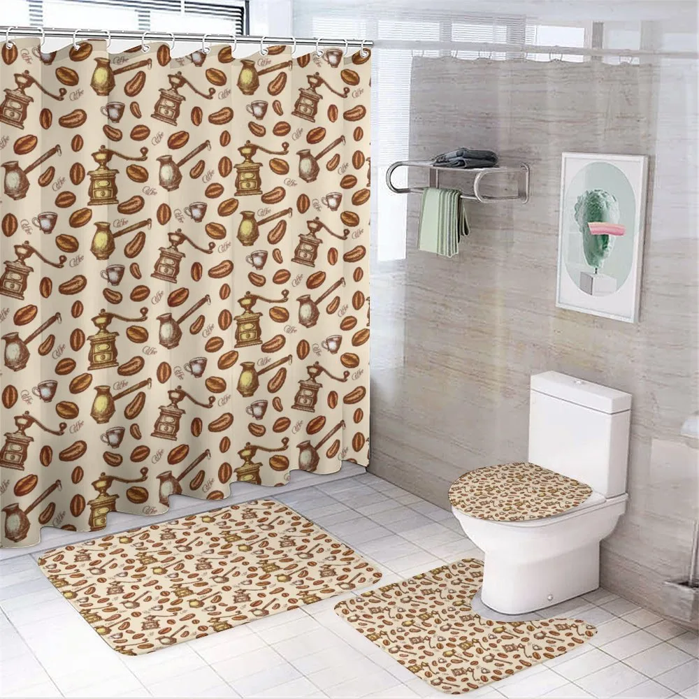 Grunge Sketchy Pattern — 4-Piece Bathroom Set preview