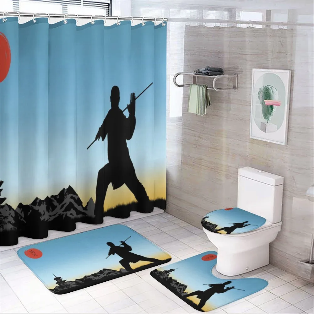 Man Technique of Karate — 4-Piece Bathroom Set preview