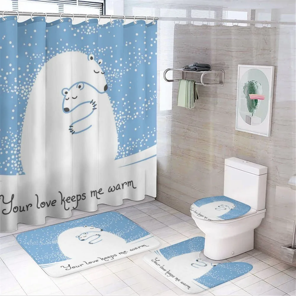 Polar Bear Mother Baby — 4-Piece Bathroom Set preview