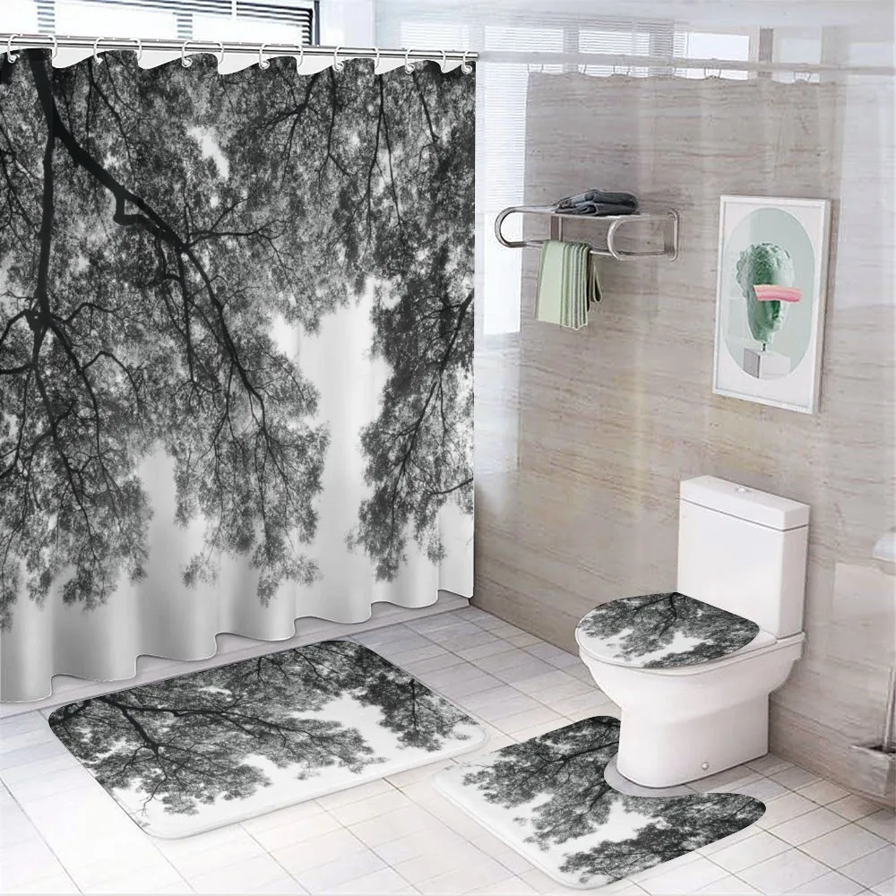 Tree Branches and Leaves — 4-Piece Bathroom Set preview