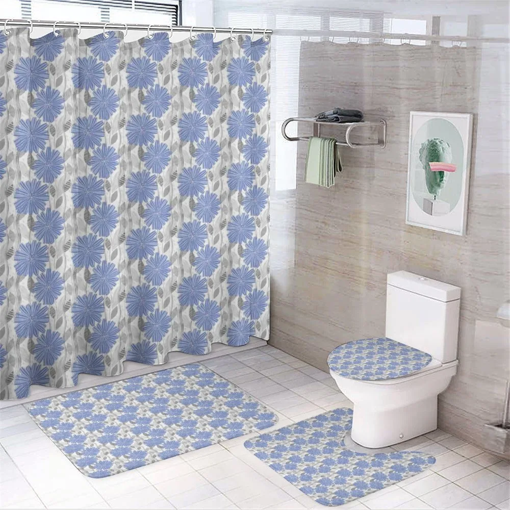 Cornflower Blossom — 4-Piece Bathroom Set preview