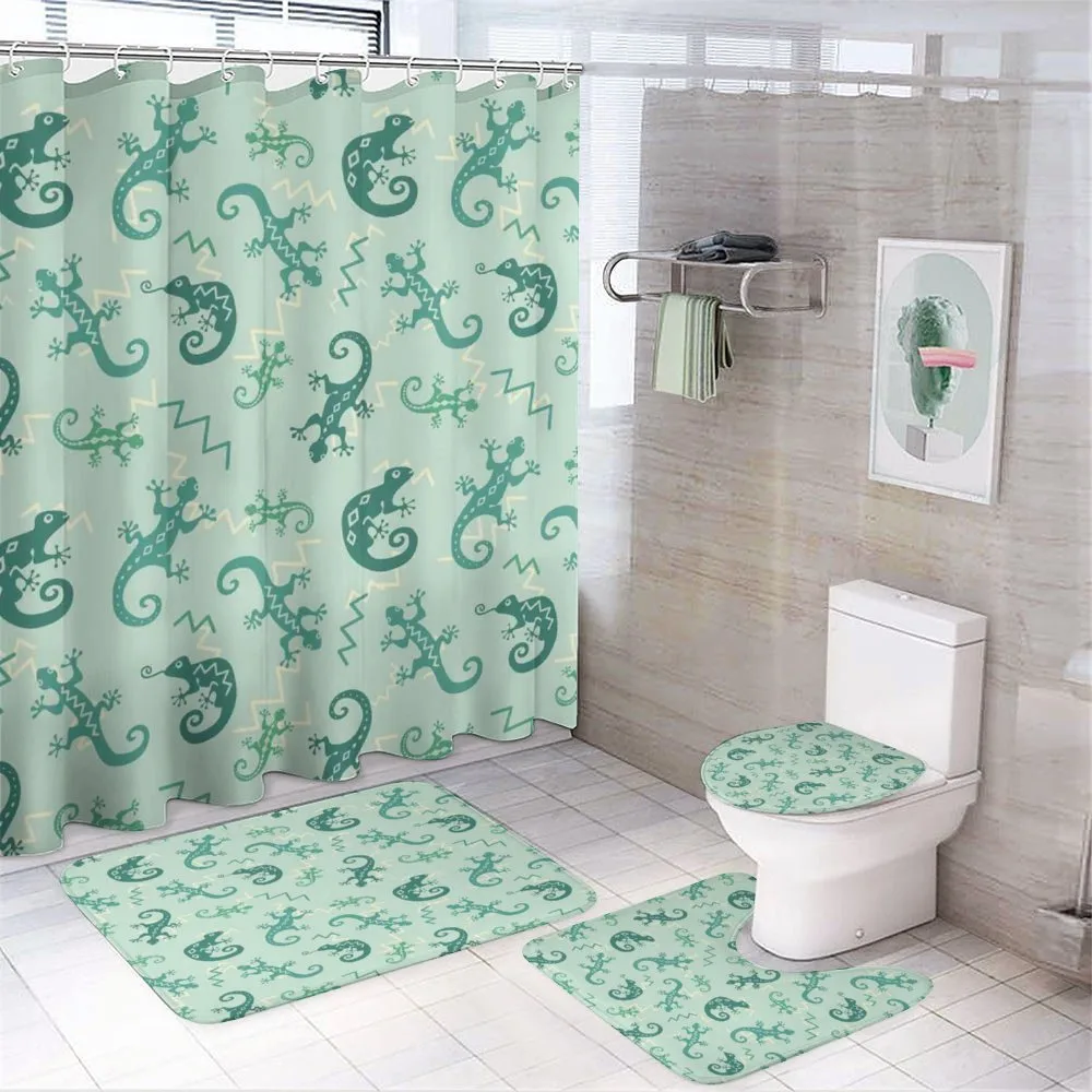 Exotic Lizard Reptile — 4-Piece Bathroom Set preview