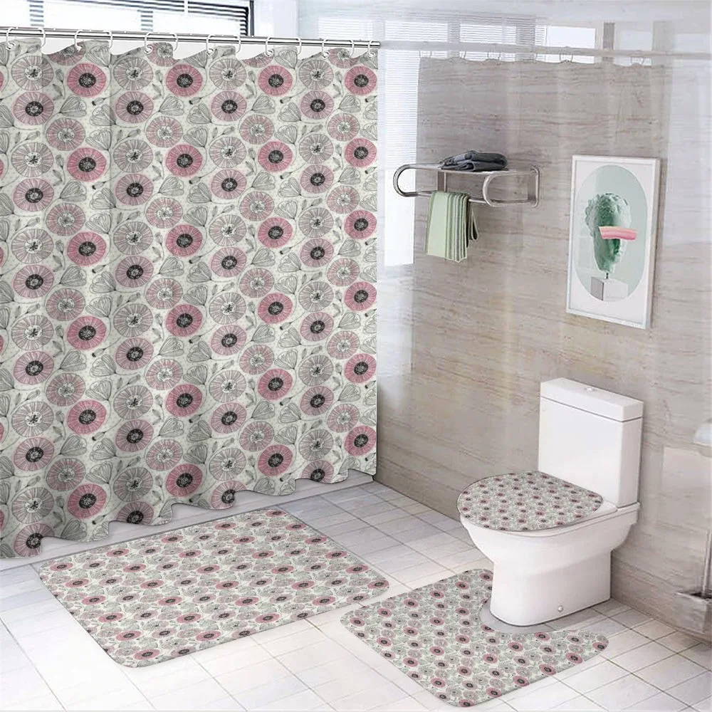Garden Art Doodle — 4-Piece Bathroom Set preview