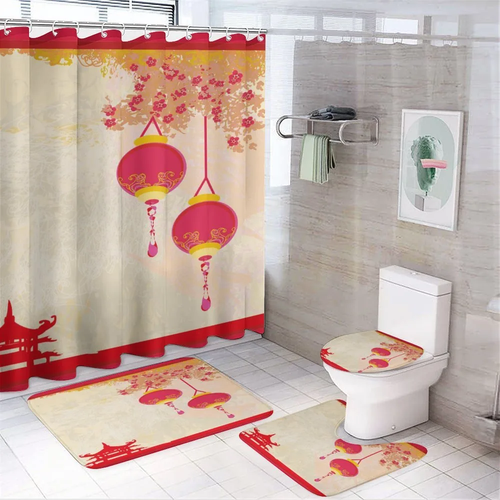 Japanese Old Paper — 4-Piece Bathroom Set preview