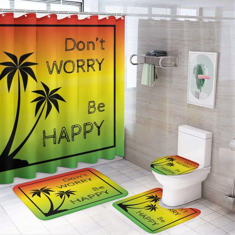 Positive Music Lettering — 4-Piece Bathroom Set preview