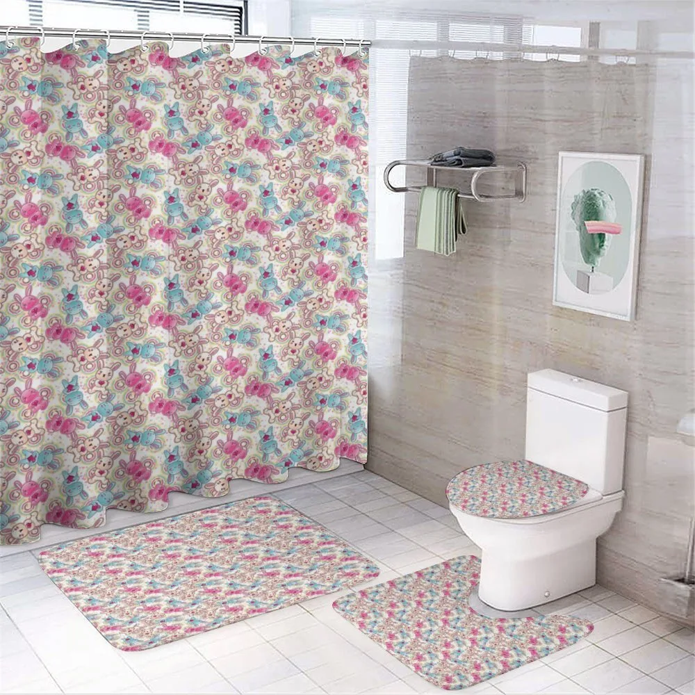 Rabbit Heroes Spiral — 4-Piece Bathroom Set preview