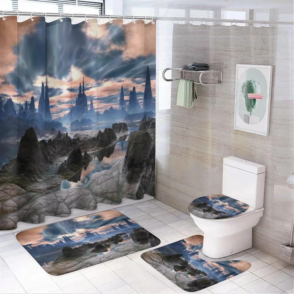 Rock Towers Alien World — 4-Piece Bathroom Set preview