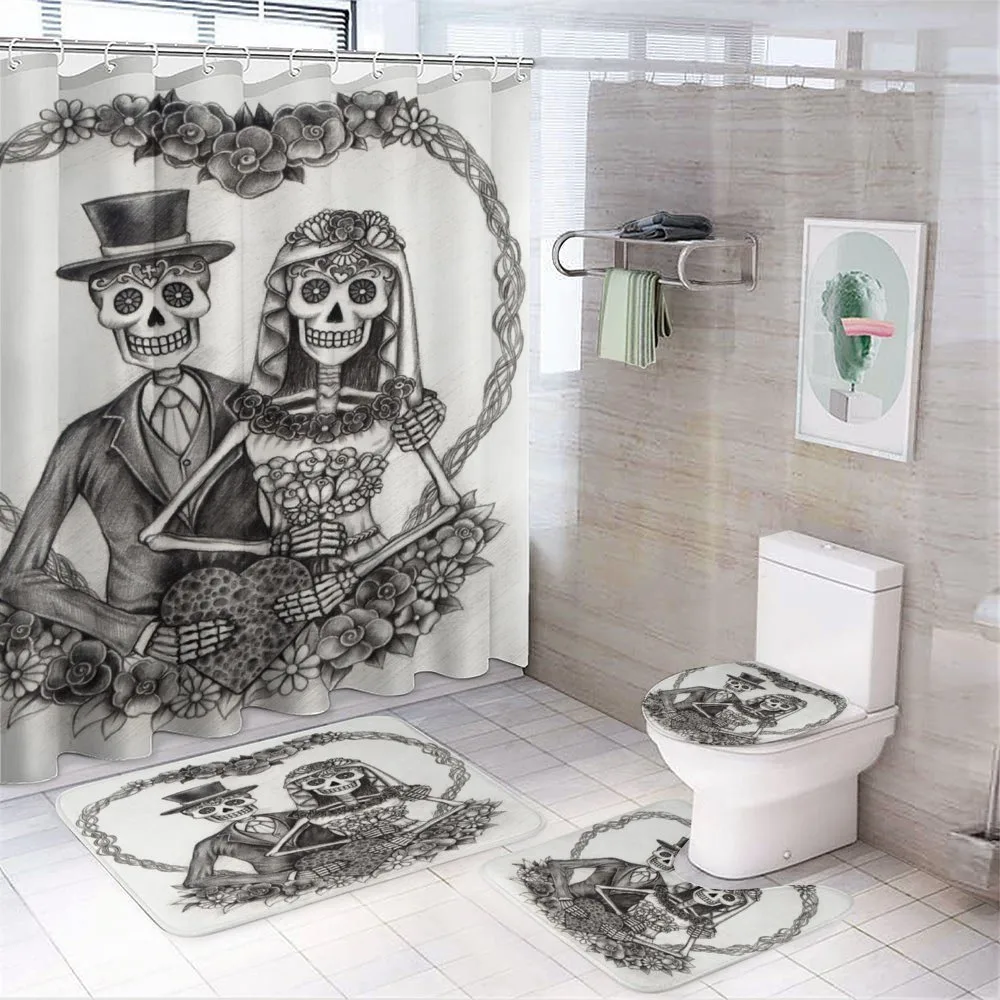 Spooky Valentines Marriage — 4-Piece Bathroom Set preview
