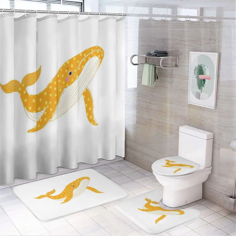 Cartoon Ocean Animal — 4-Piece Bathroom Set preview