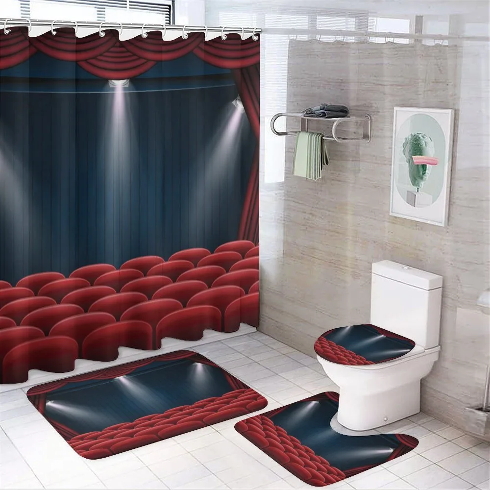 Classic Stage with Curtain — 4-Piece Bathroom Set preview