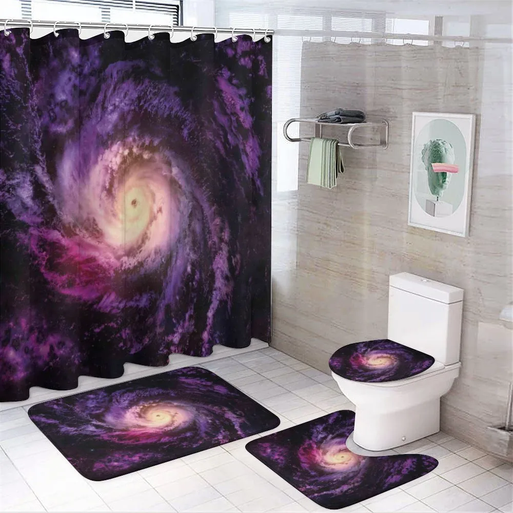 Cloudy Space Cosmos — 4-Piece Bathroom Set preview