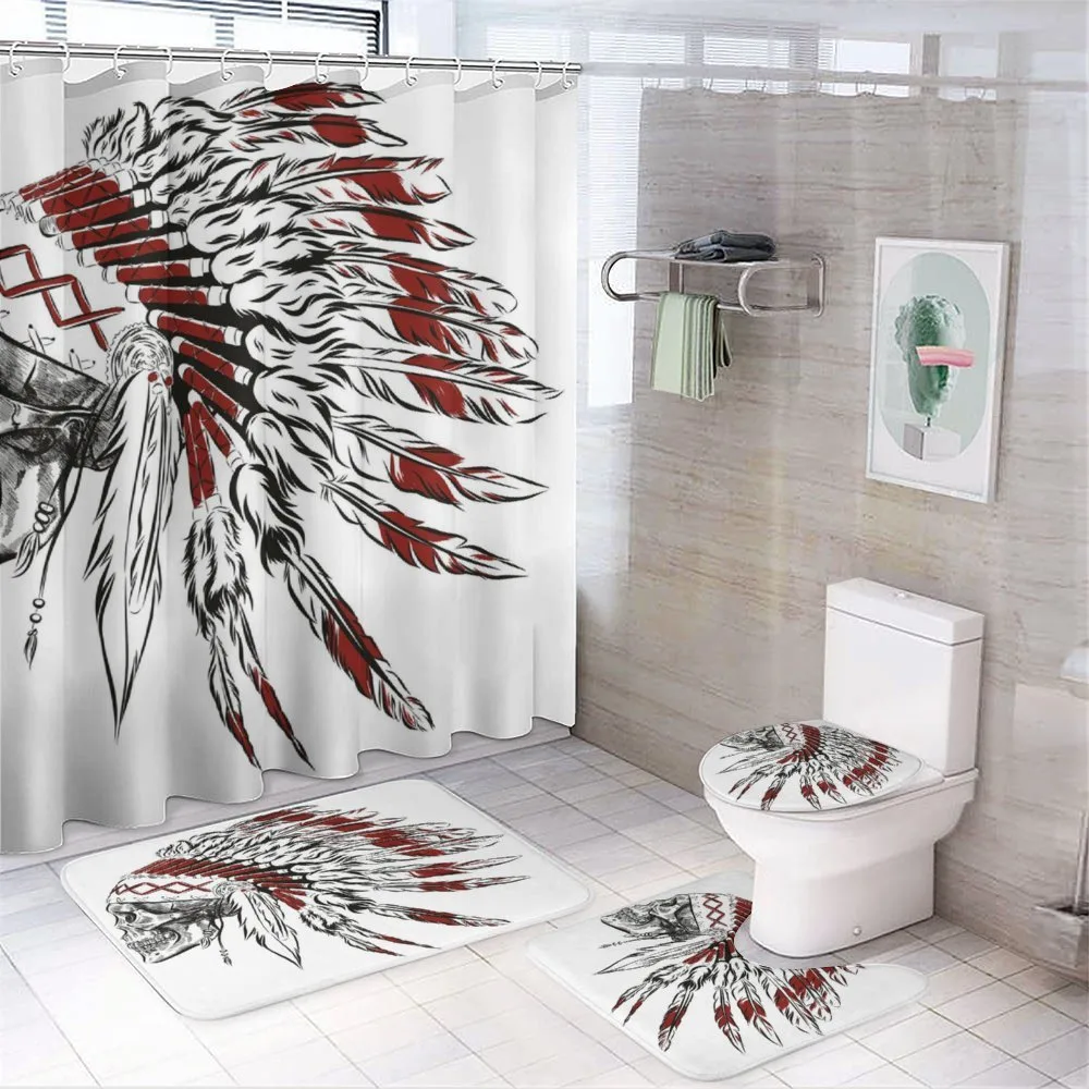 Feather Headdress — 4-Piece Bathroom Set preview