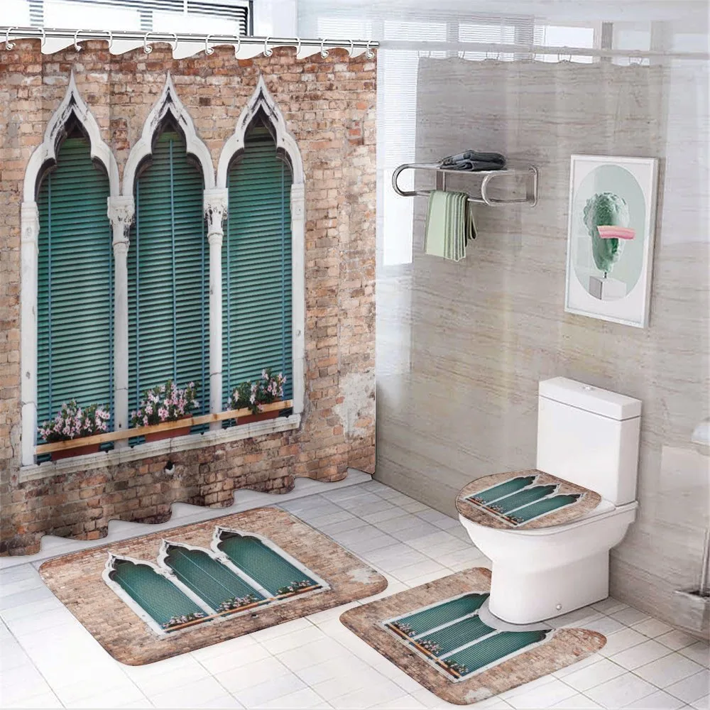 Gothic Windows — 4-Piece Bathroom Set preview