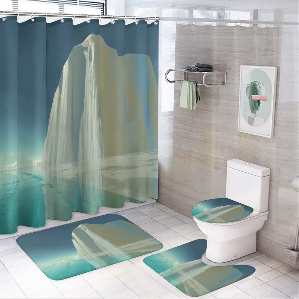 Graphic Frigid by the Sea — 4-Piece Bathroom Set preview
