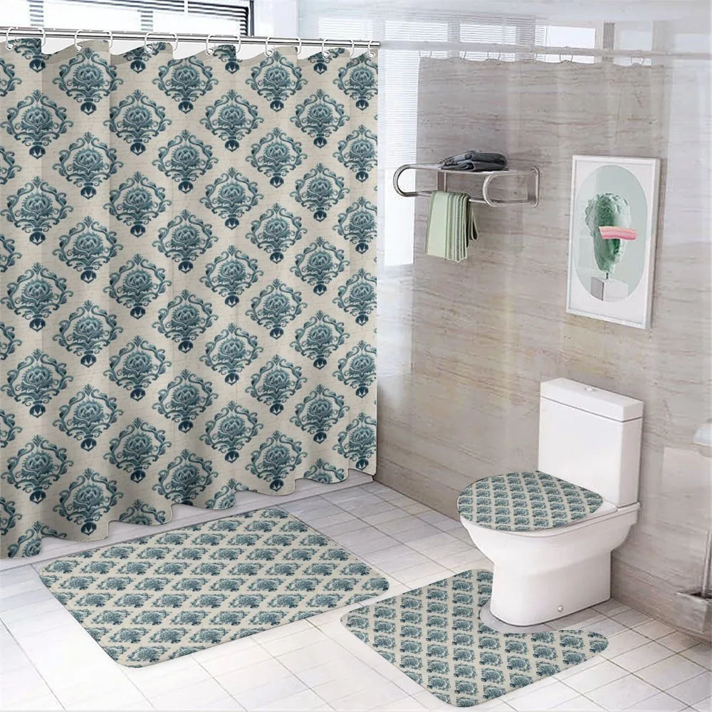 Nostalgic Baroque Blooms — 4-Piece Bathroom Set preview