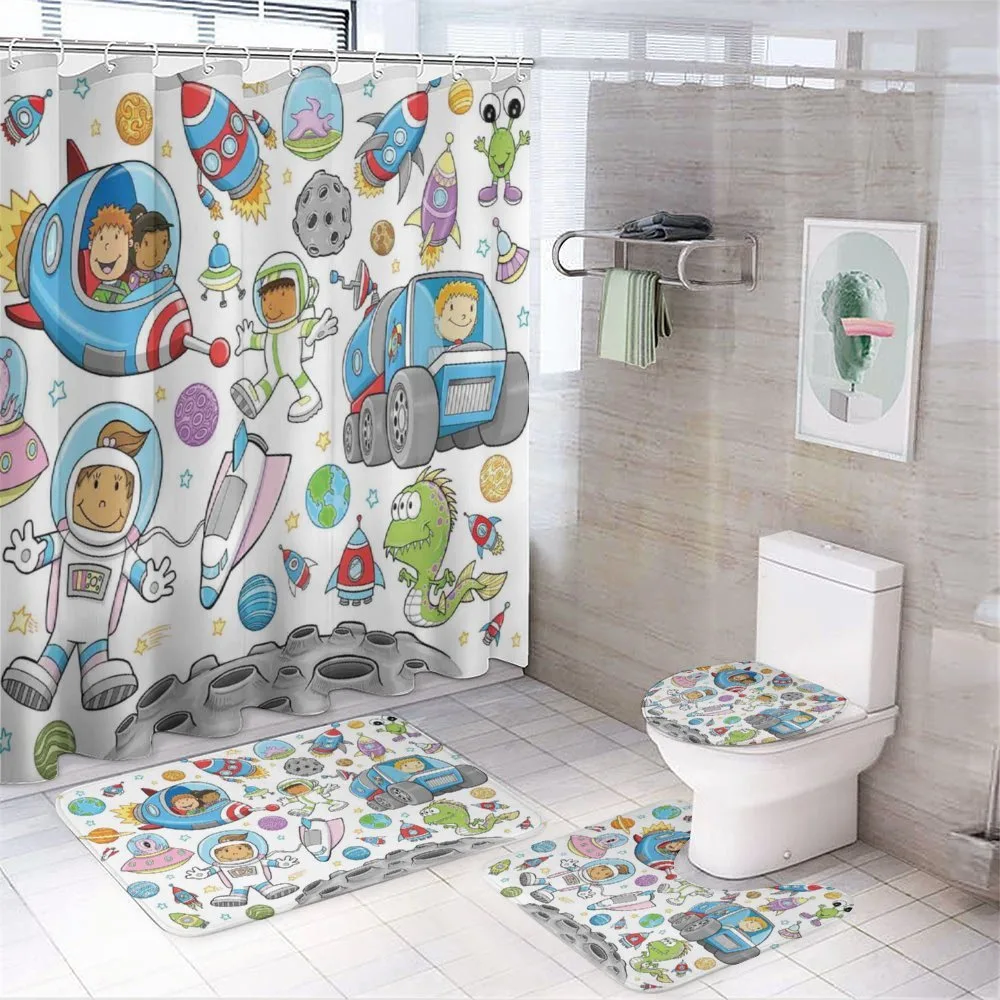 Space Kids Rocket — 4-Piece Bathroom Set preview