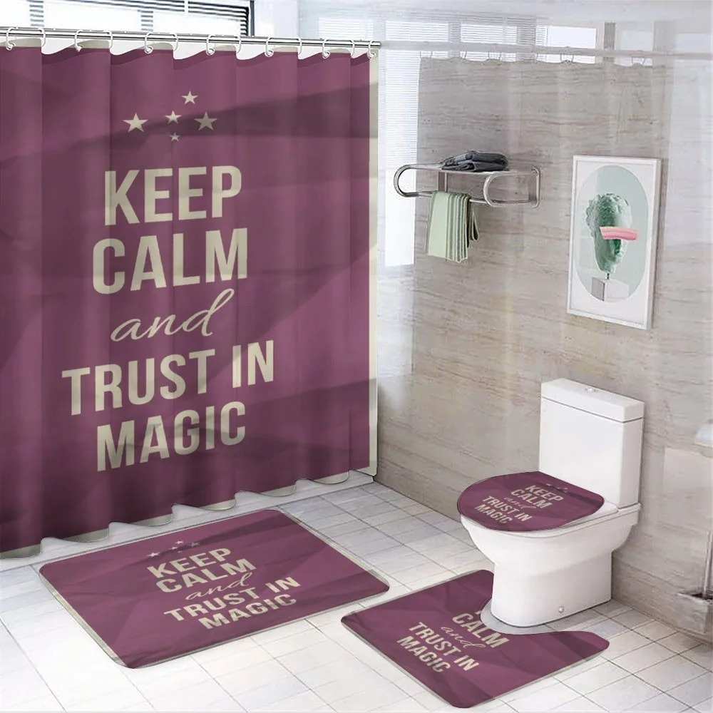 Trust in Magic Purple — 4-Piece Bathroom Set preview