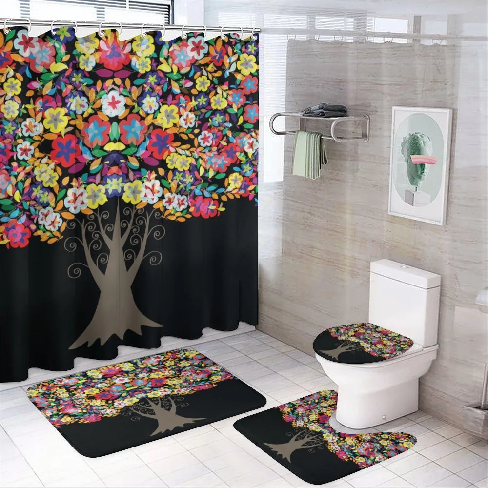 Floral Trees Blossoms — 4-Piece Bathroom Set preview