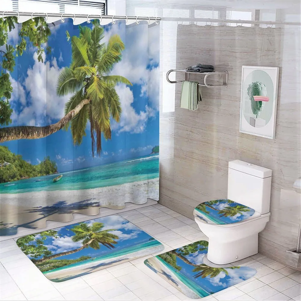 Seascape Nautical Ocean — 4-Piece Bathroom Set preview