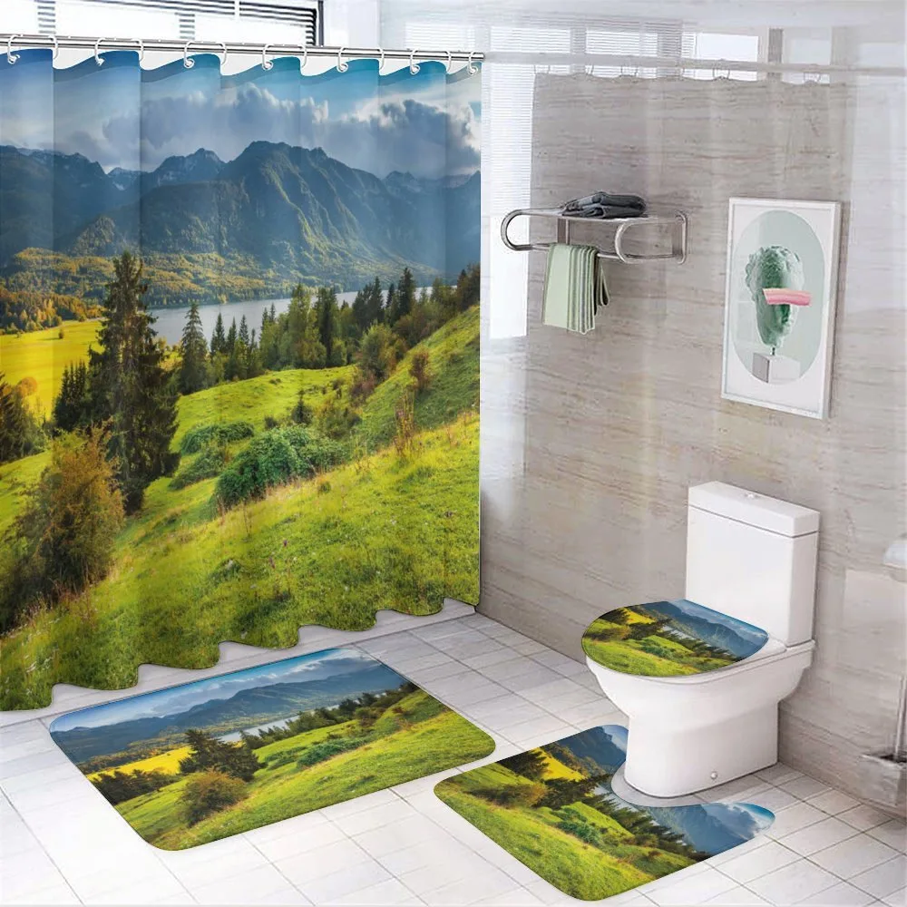 Summer Morning Lake — 4-Piece Bathroom Set preview