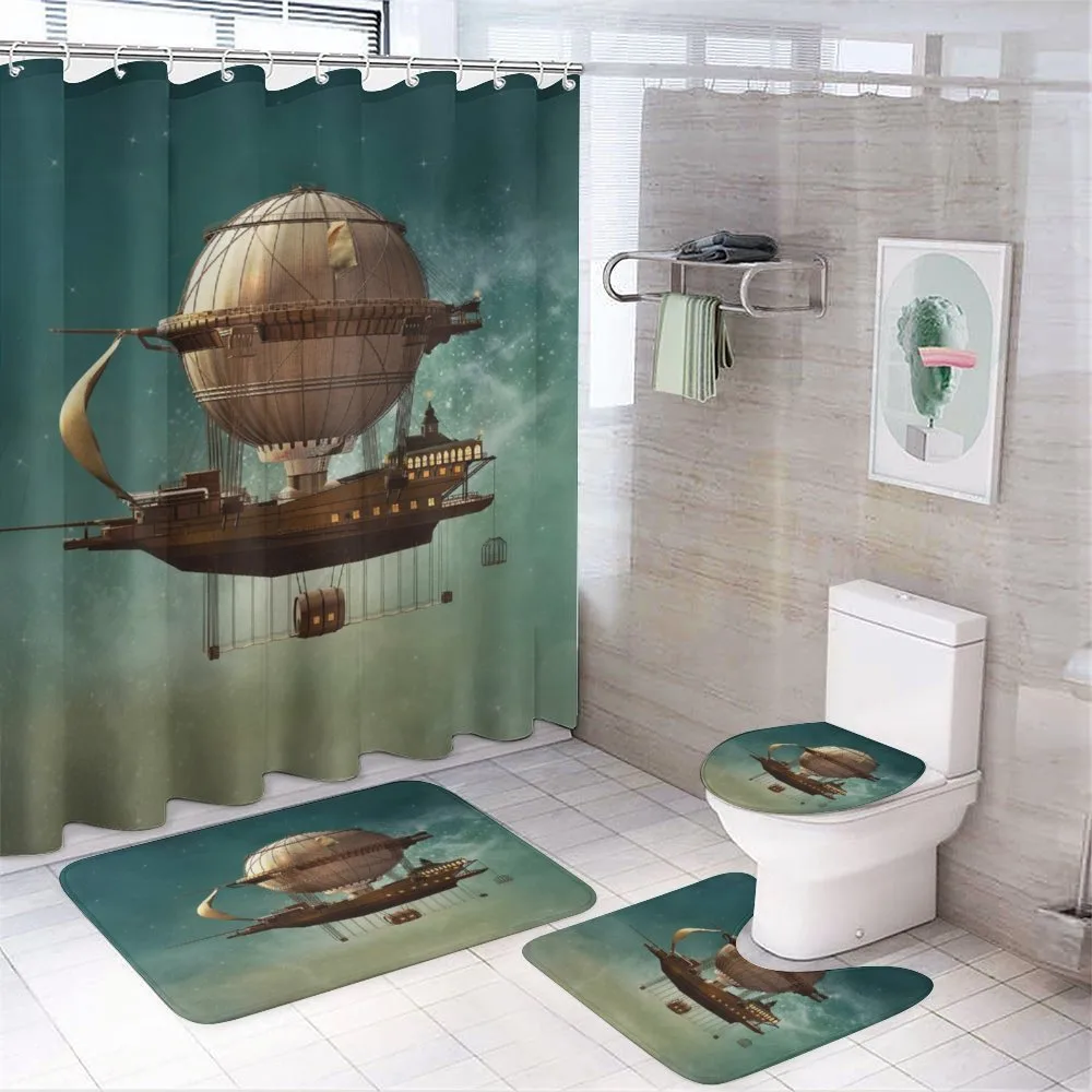 Surreal Space Scenery 4-Piece Bathroom Set product video