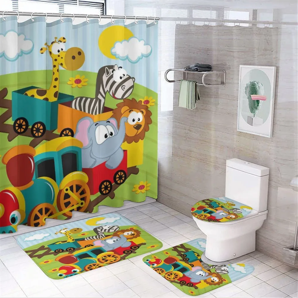 Baby Safari Wild Animals — 4-Piece Bathroom Set preview