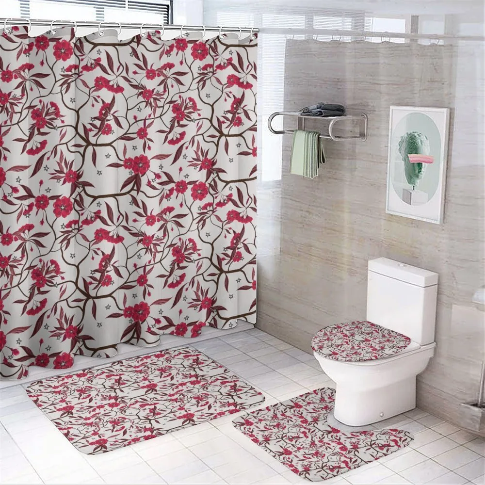 Blooming Spring Branches — 4-Piece Bathroom Set preview