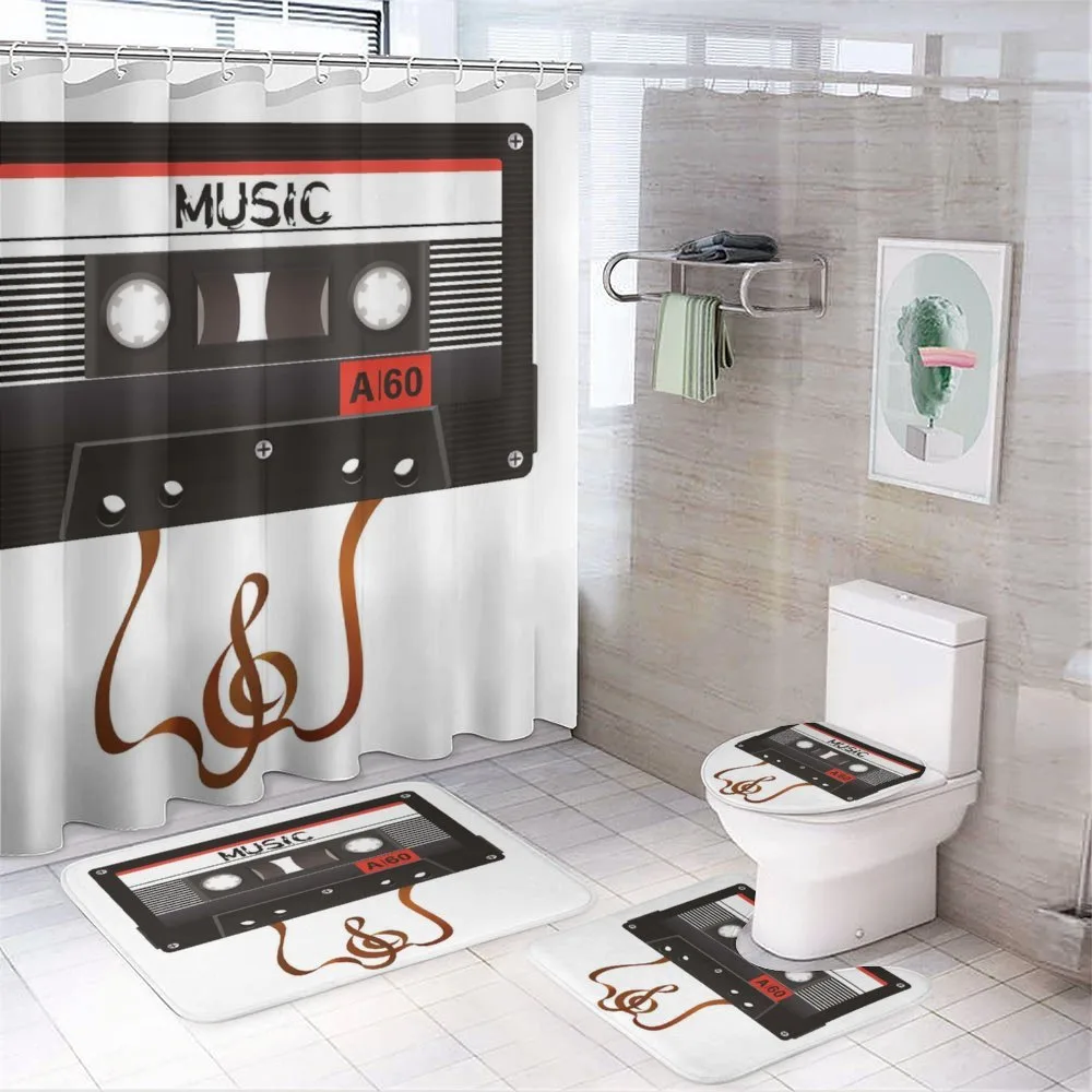 Broken Cassette — 4-Piece Bathroom Set preview
