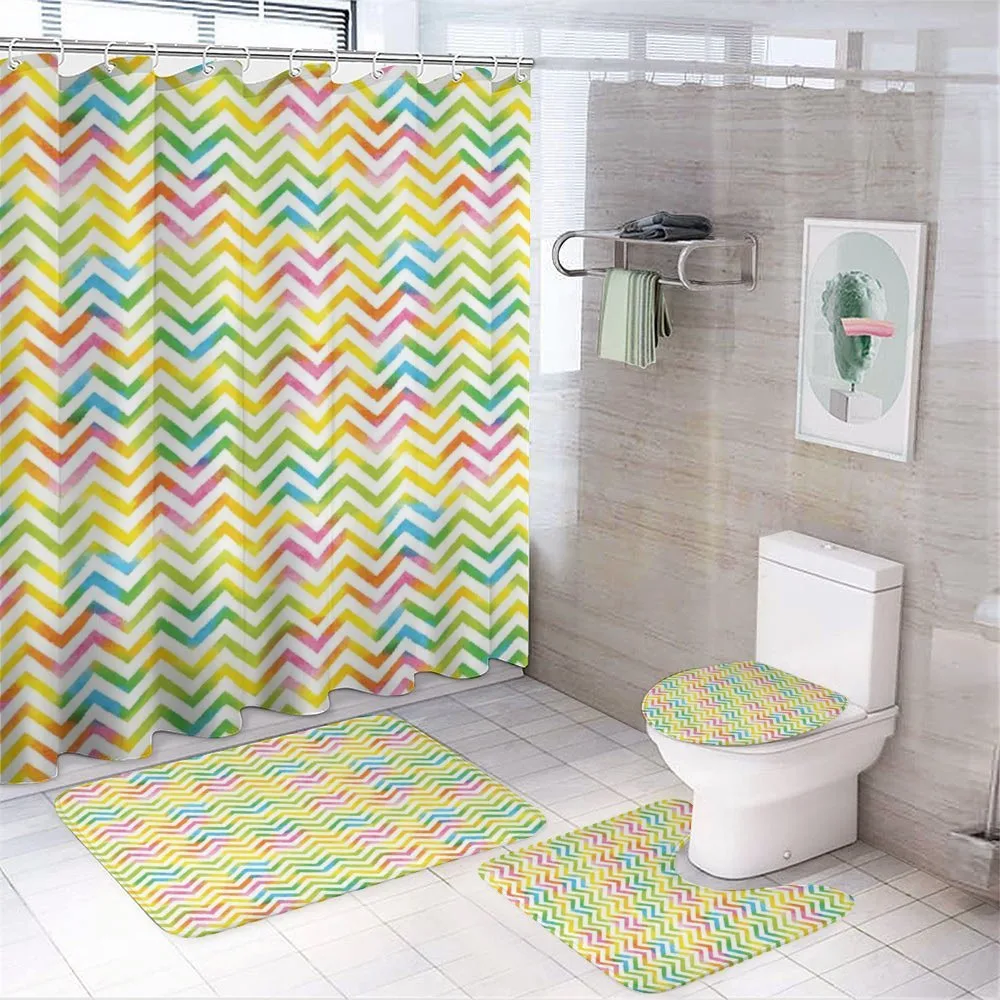 Colorful Geometrical — 4-Piece Bathroom Set preview