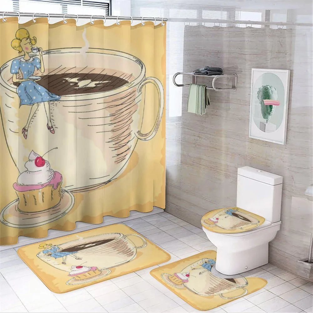 Gigantic Coffee Mug — 4-Piece Bathroom Set preview