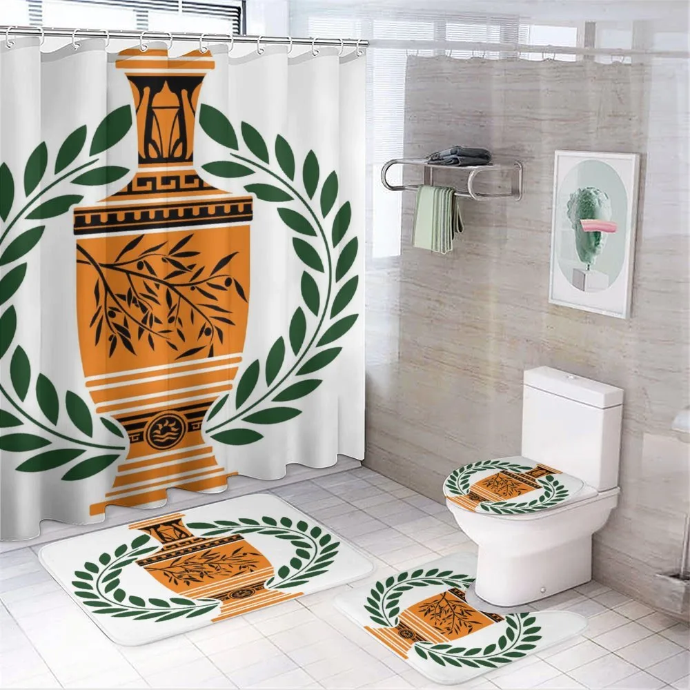 Greek Vase Laurel — 4-Piece Bathroom Set preview